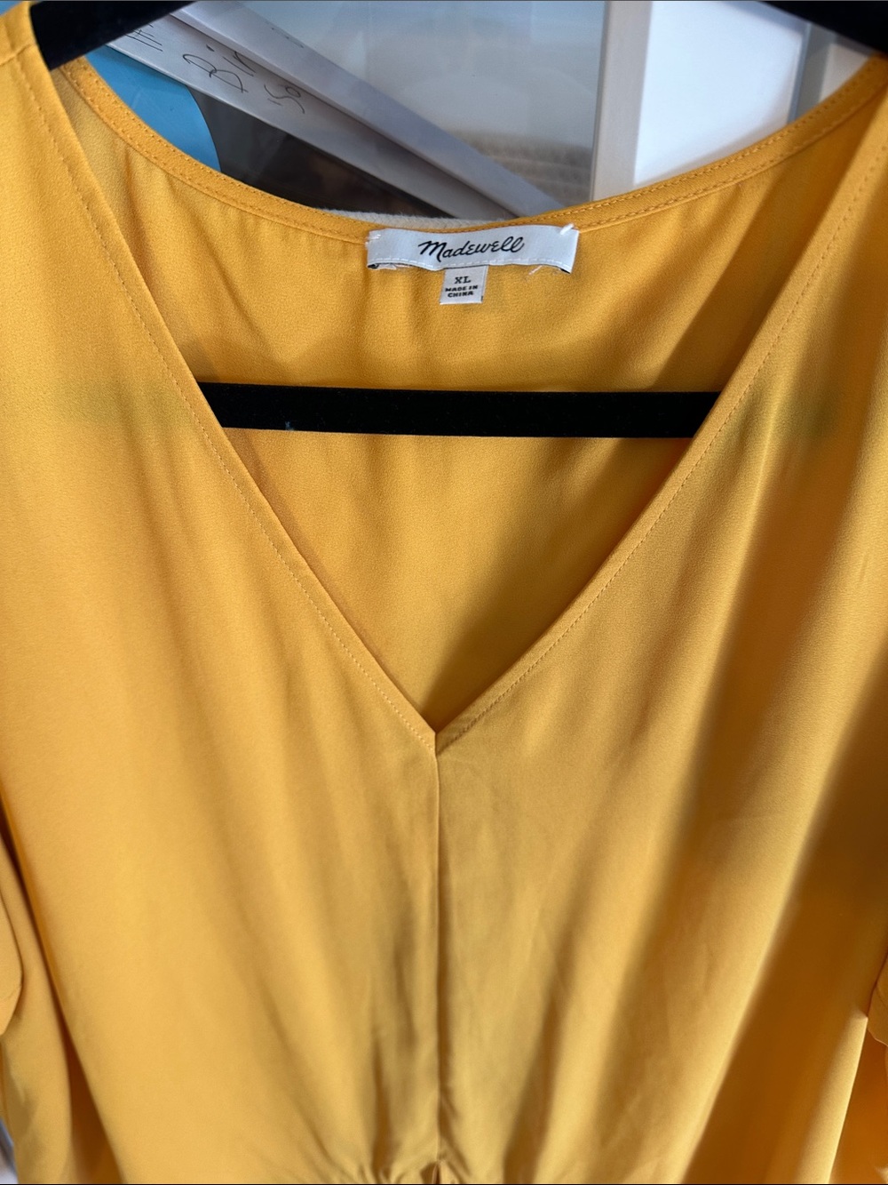 Madewell size XL Tie-front Blouse - Picture 4 of 6